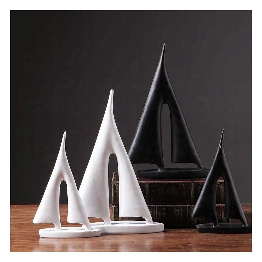 Décoration de table en résine, 28 cm — noir