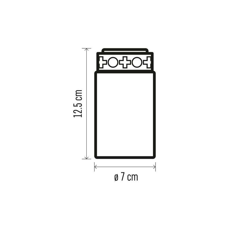 Décoration d'extérieur LED, 2x piles C, IP44, rouge