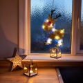Décoration LED de Noël 8xLED/3xAAA blanc froid renne