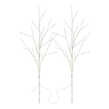 Décoration LED de Noël pour l'extérieur, 100 LED, 3x AA, blanc chaud, IP44