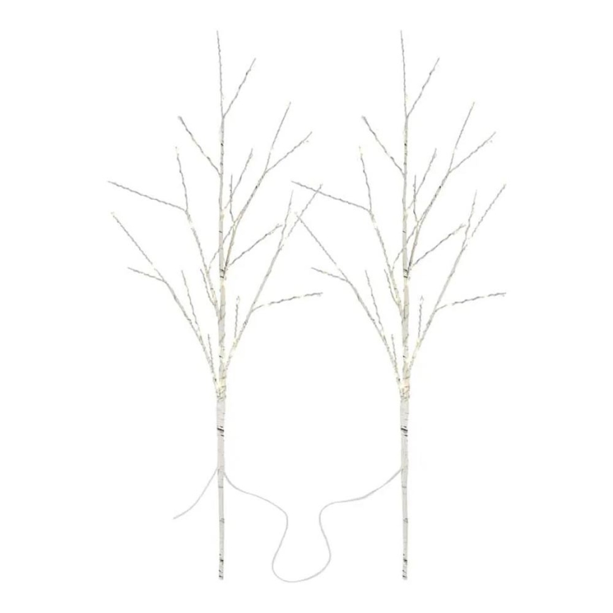 Décoration LED de Noël pour l'extérieur, 100 LED, 3x AA, blanc chaud, IP44