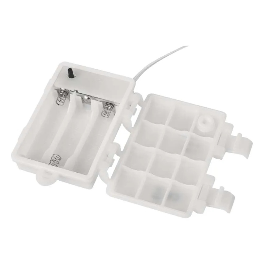 Décoration LED de Noël pour l'extérieur, 100 LED, 3x AA, blanc chaud, IP44