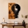 Décoration murale 43x58 cm cerf et lune bois/métal