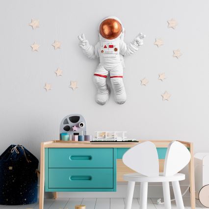 Décoration murale 47x35 cm astronaut cuivre