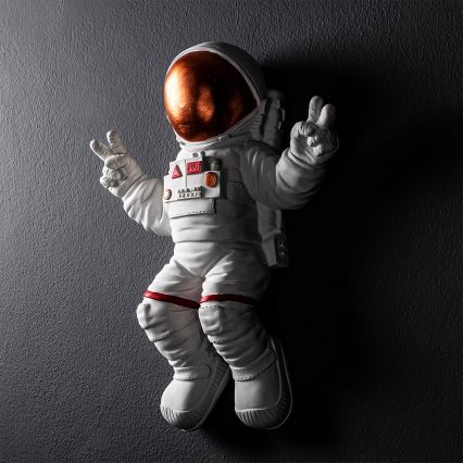 Décoration murale 47x35 cm astronaut cuivre