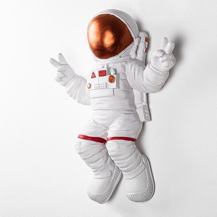 Décoration murale 47x35 cm astronaut cuivre