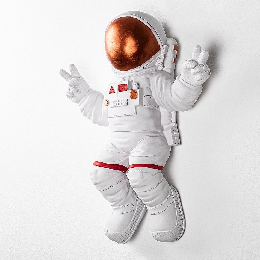 Décoration murale 47x35 cm astronaut cuivre
