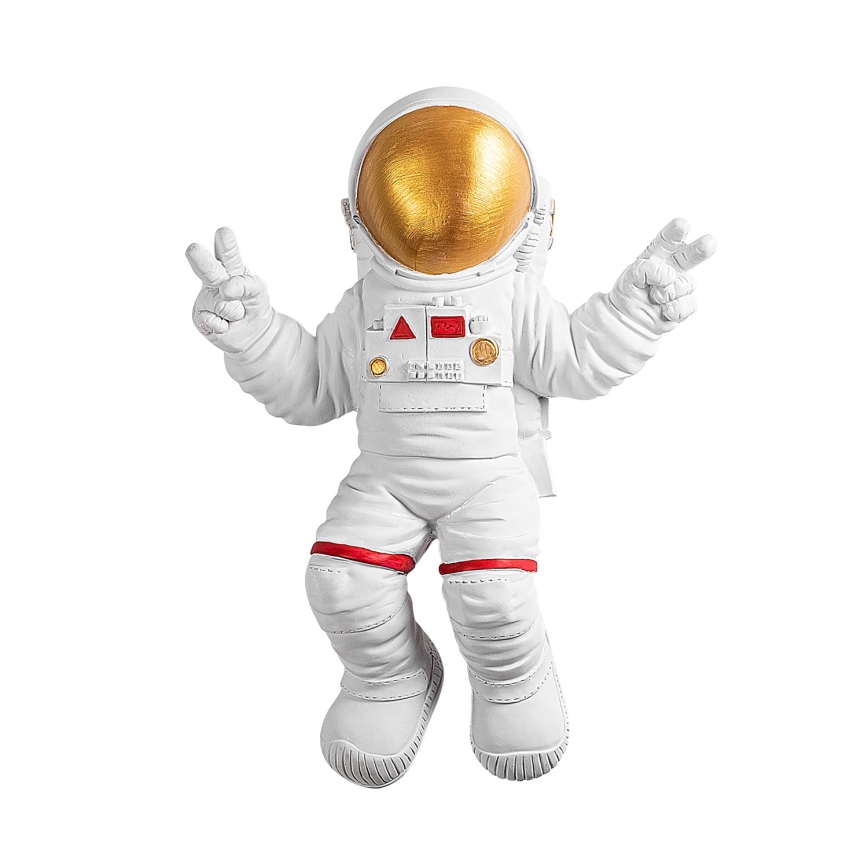 Décoration murale 47x35 cm astronaut doré