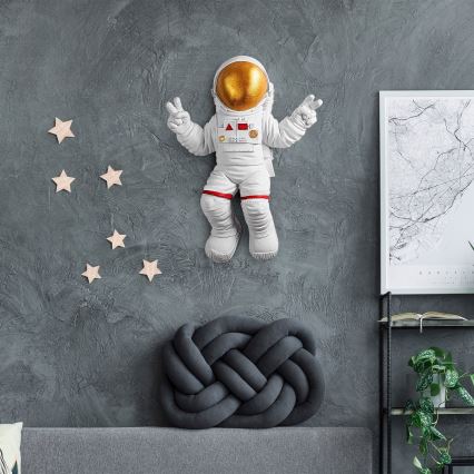 Décoration murale 47x35 cm astronaut doré