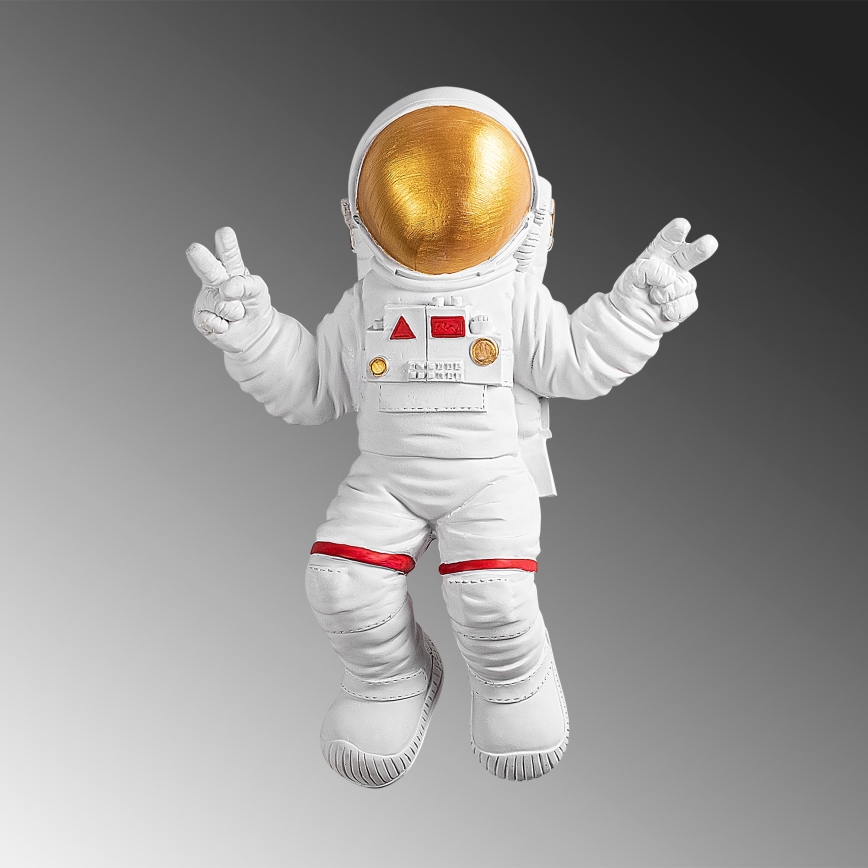 Décoration murale 47x35 cm astronaut doré