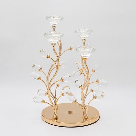 Decorativa candelabro 20x34 cm oro