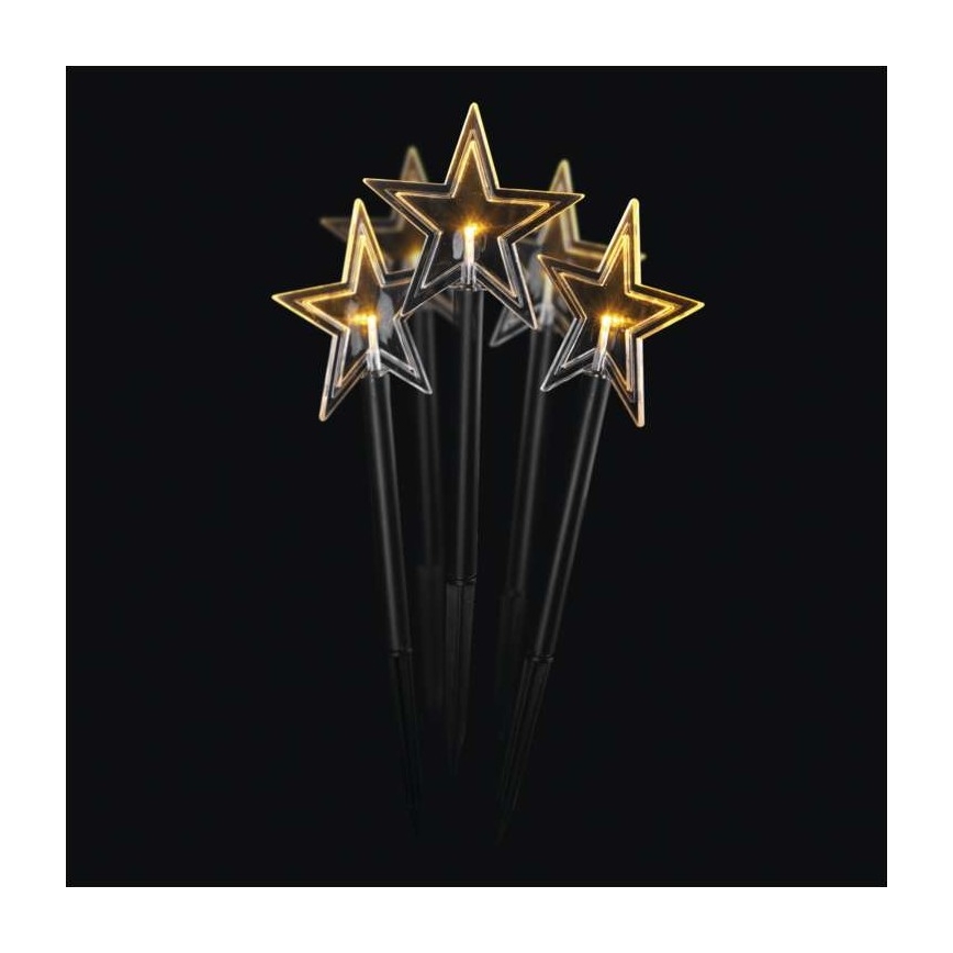 Decorazione da esterno natalizia a LED 5xLED/3xAA IP44 stelle