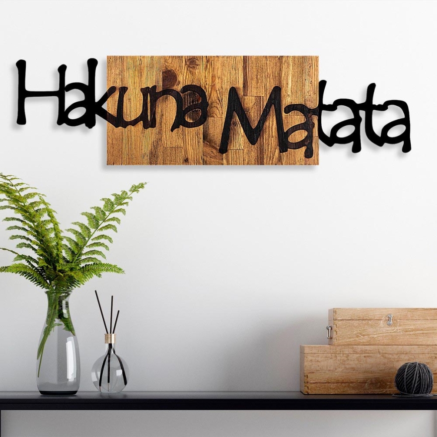 Decorazione da muro 30x108 cm legno/metallo