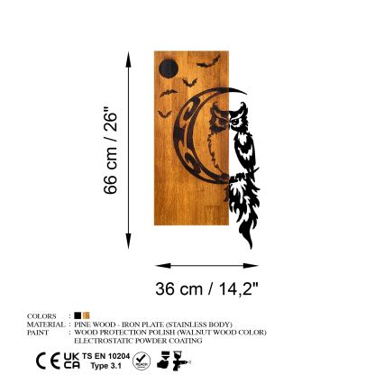 Decorazione da muro 36x66 cm gufo