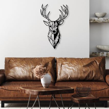 Decorazione da muro 42x70 cm cervo metallo