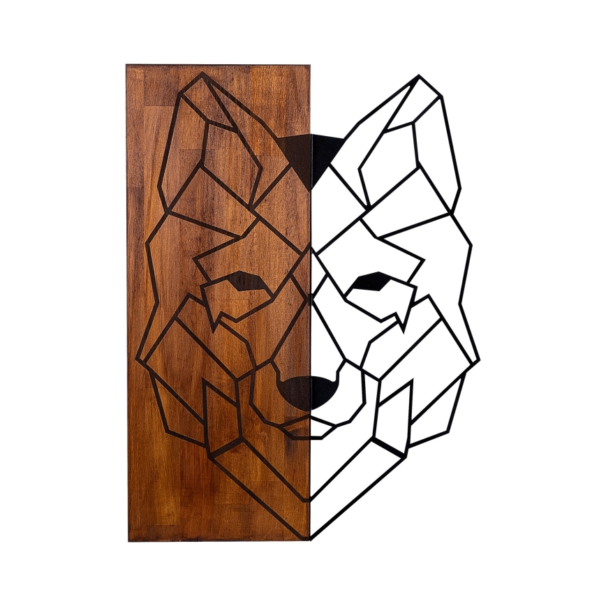 Decorazione da muro 45,5x58 cm lupo