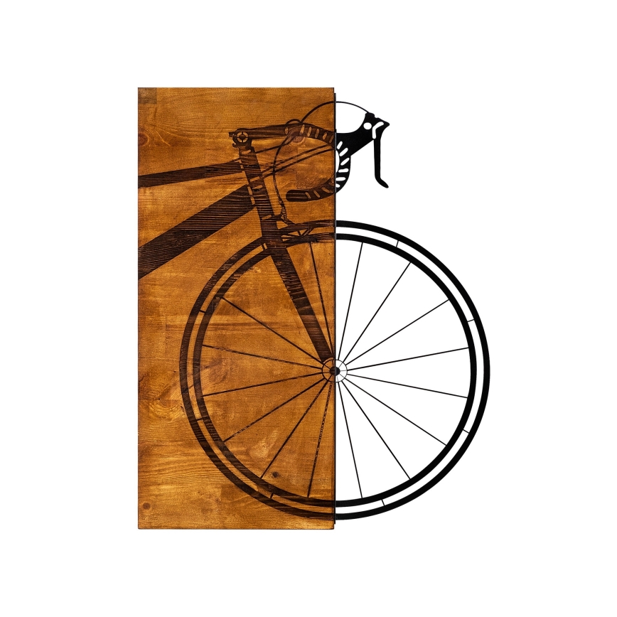 Decorazione da muro 45x58 cm bike legno/metallo