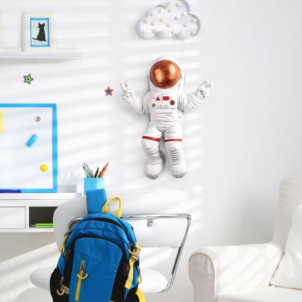 Decorazione da muro 47x35 cm astronaut rame