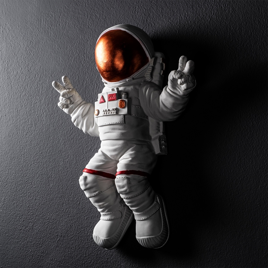 Decorazione da muro 47x35 cm astronaut rame