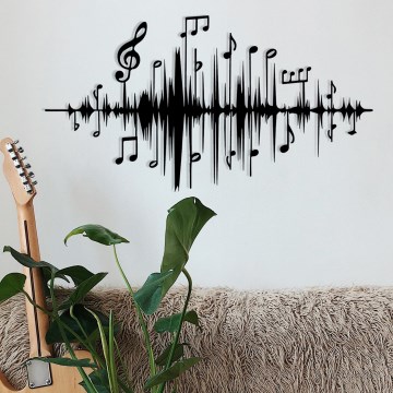 Decorazione da muro 69x37 cm appunti metallo