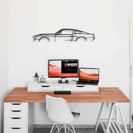 Decorazione da muro 70x15 cm car metallo