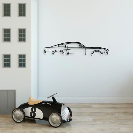 Decorazione da muro 70x15 cm car metallo
