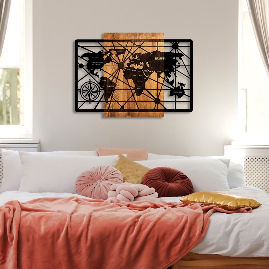Decorazione da muro 96x70 cm mappa