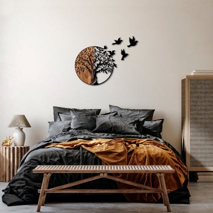 Decorazione da parete 71x92 cm legno/metallo