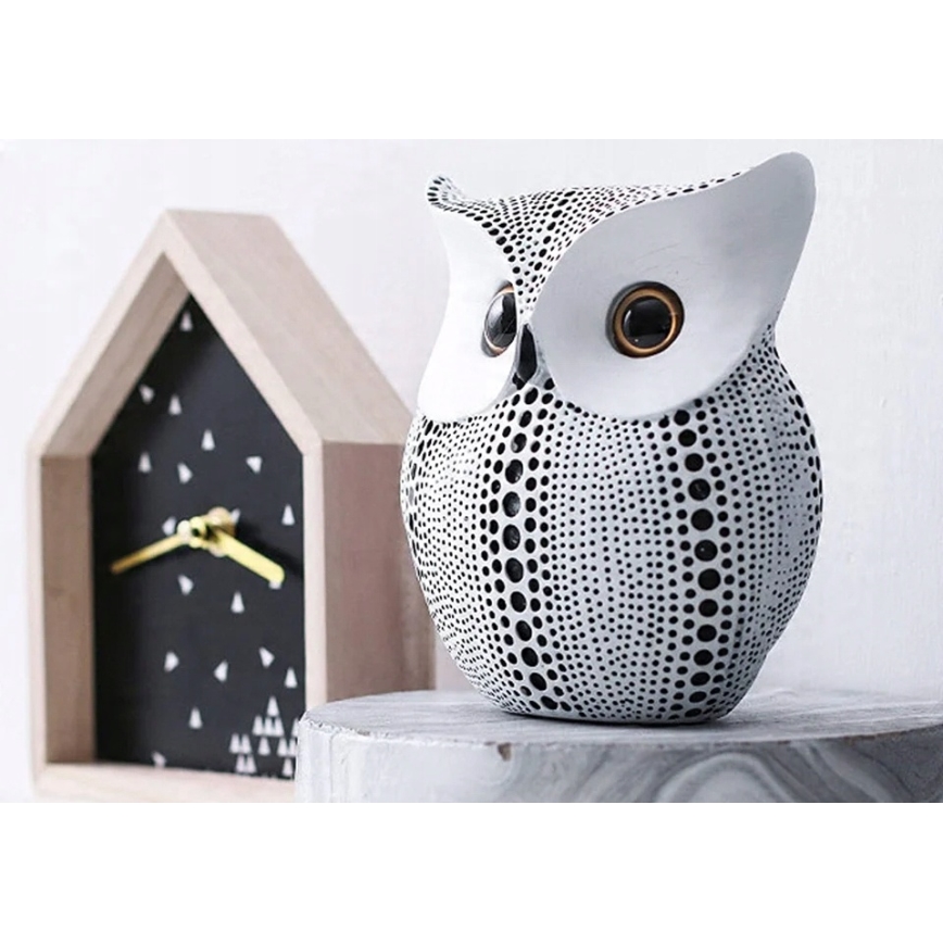 Decorazione da tavolo, 15 cm, bianco/nero