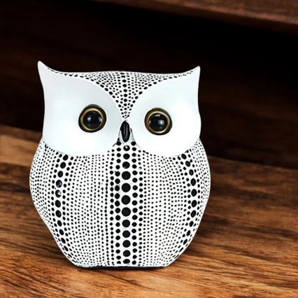 Decorazione da tavolo, 15 cm, bianco/nero