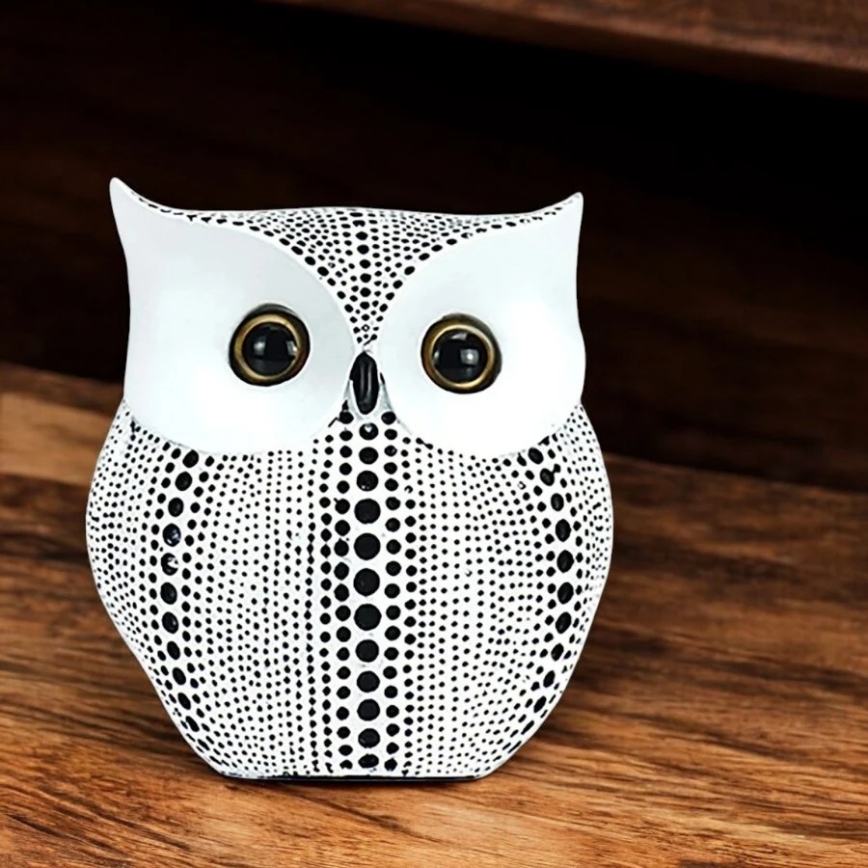 Decorazione da tavolo, 15 cm, bianco/nero