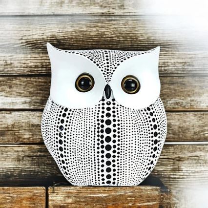 Decorazione da tavolo, 15 cm, bianco/nero