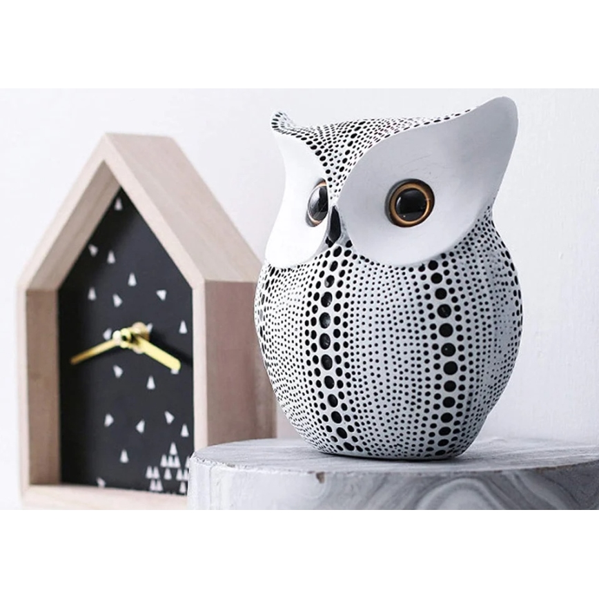 Decorazione da tavolo, 15 cm, bianco/nero
