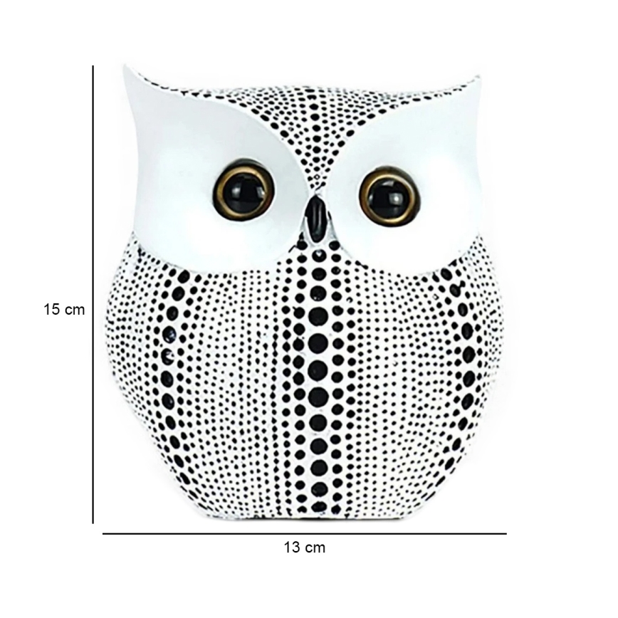 Decorazione da tavolo, 15 cm, bianco/nero