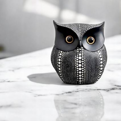 Decorazione da tavolo 15 cm nera