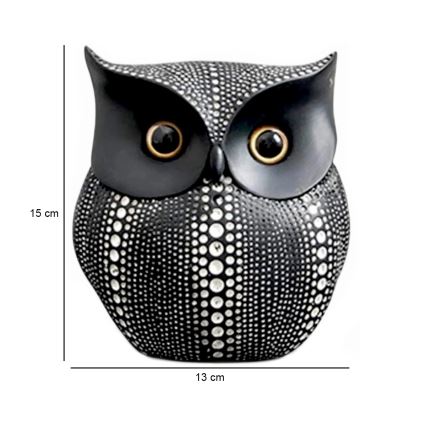 Decorazione da tavolo 15 cm nera