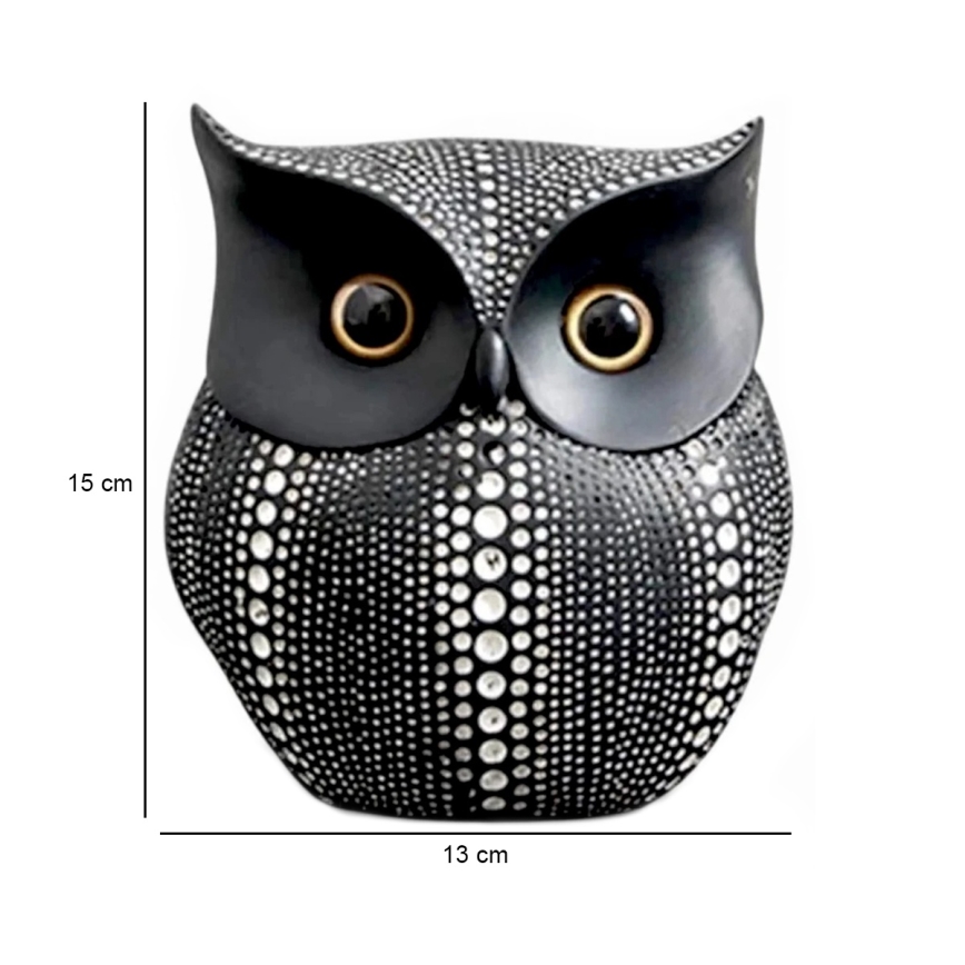 Decorazione da tavolo 15 cm nera