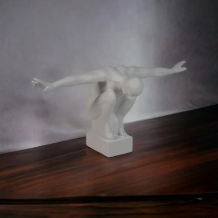 Decorazione da tavolo 20x16x41 cm resina/bianco