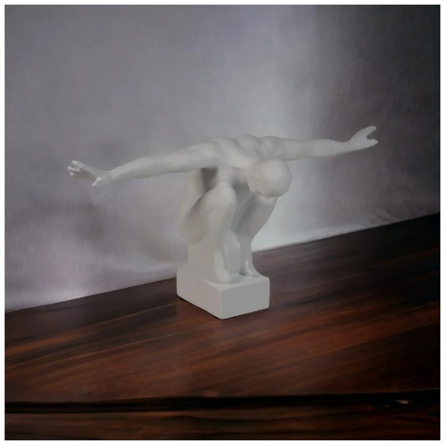 Decorazione da tavolo 20x16x41 cm resina/bianco