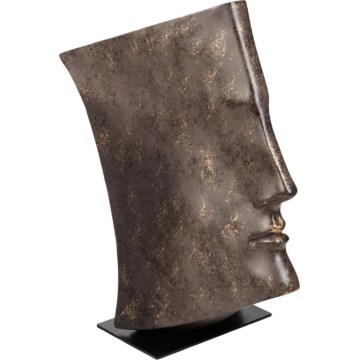 Decorazione da tavolo 29x25x17 cm in resina con finitura ramata