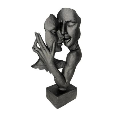 Decorazione da tavolo 29x9x17 cm resina/nera