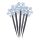 Decorazione esterna natalizia LED 5xLED/3xAA fiocchi di neve IP44