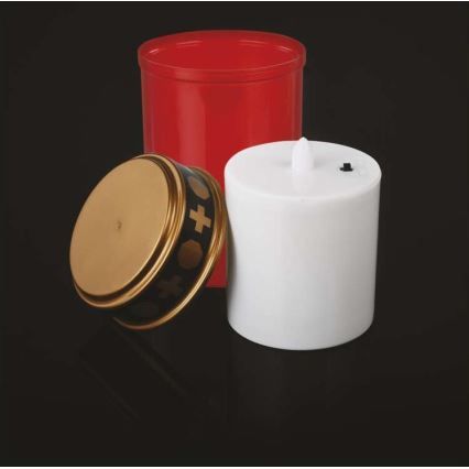 Decorazione LED da esterno LED/2xC IP44 rossa