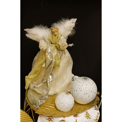 Decorazione natalizia 41 cm angelo oro