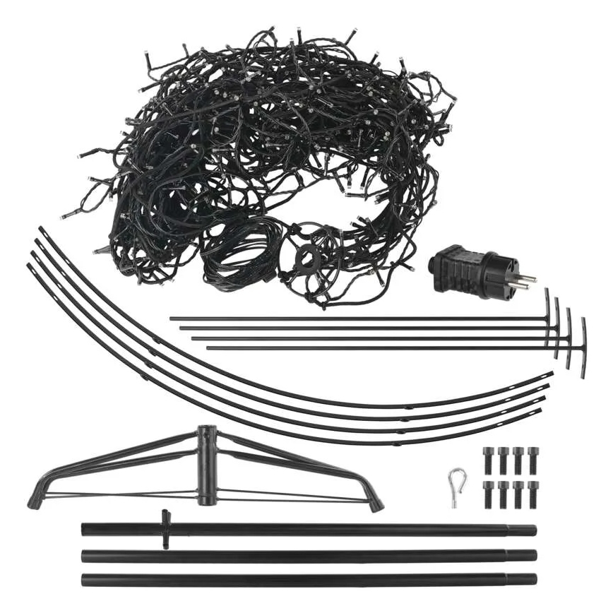 Decorazione natalizia a 480 LED, 230 V, IP44, 180 cm