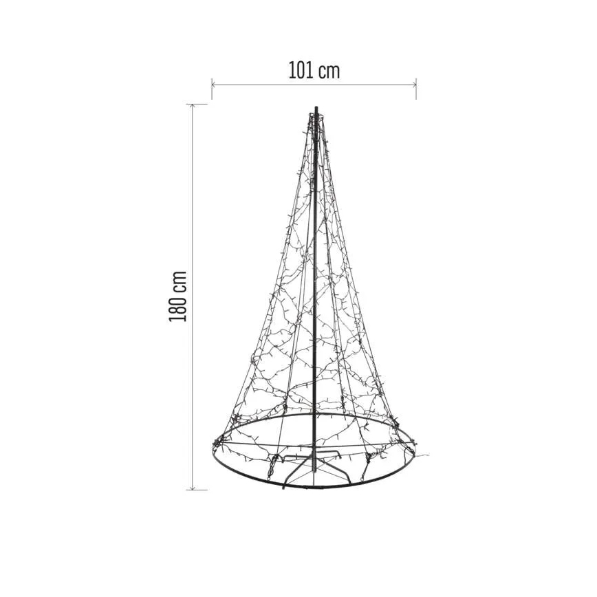 Decorazione natalizia a 480 LED, 230 V, IP44, 180 cm