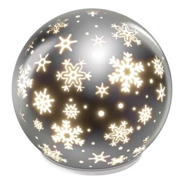 Decorazione natalizia a LED 0,3 W, alimentazione 3xAA — sfera Ø 12 cm