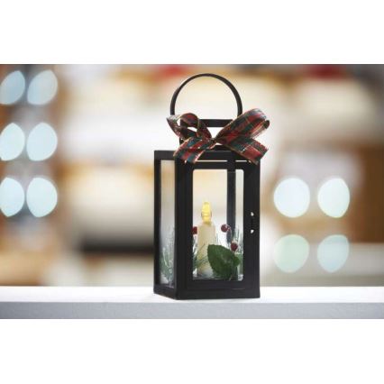 Decorazione natalizia a LED, 3x AAA, nera