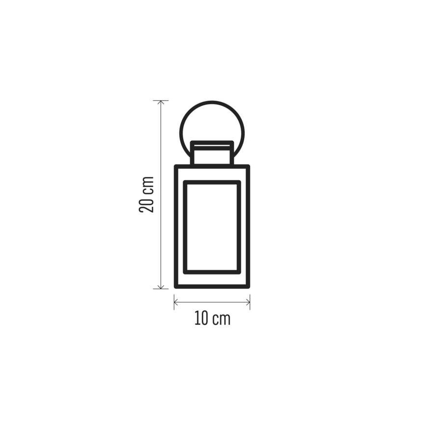 Decorazione natalizia a LED, 3x AAA, nera