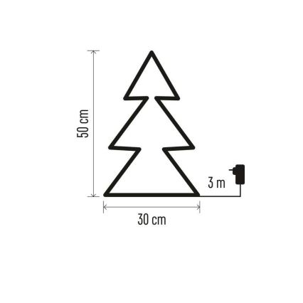 Decorazione natalizia da esterno LED 90xLED/1,2W/230V IP44 albero